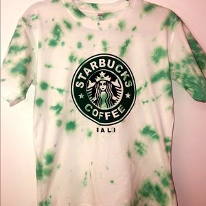 Starbucks tie dyed shirt!